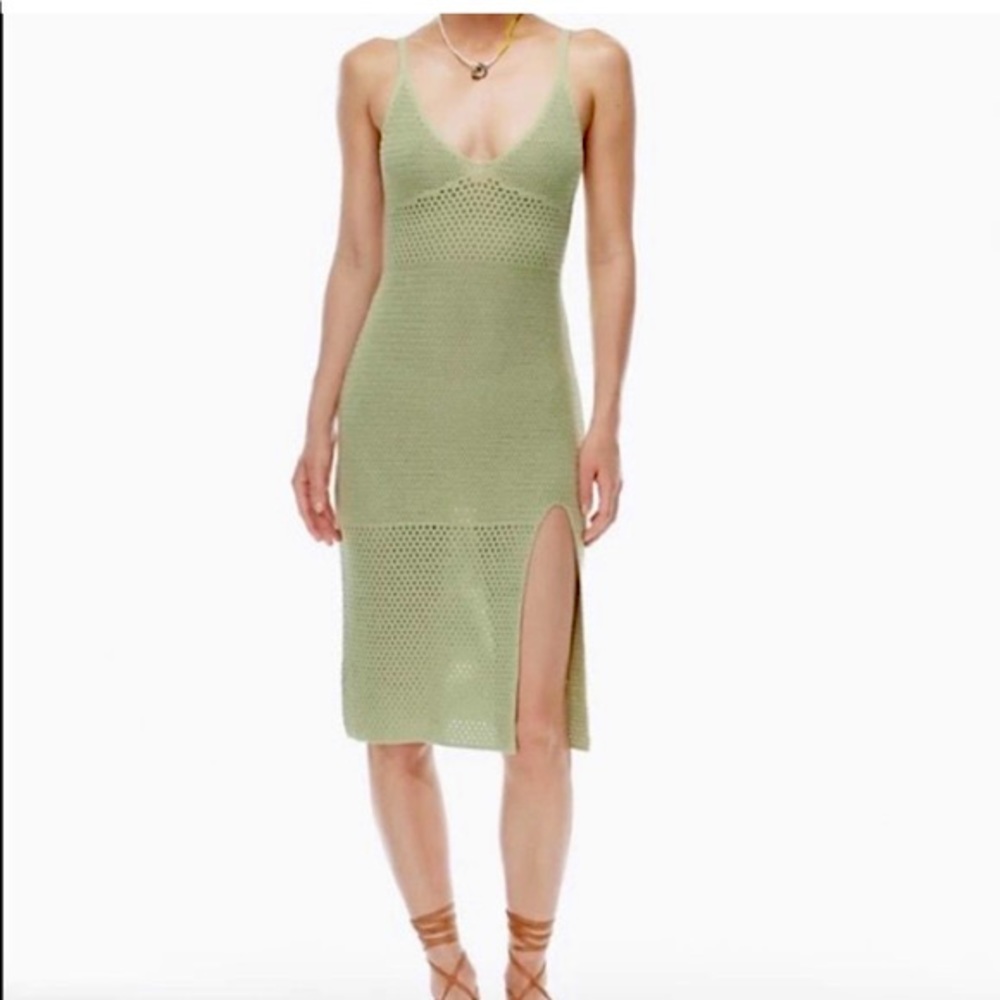 NWOT. ARITZIA EVIE CROCHET DRESS